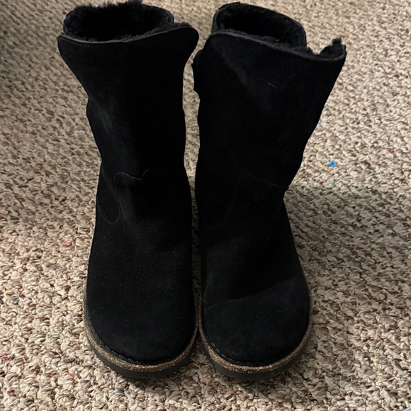Birkenstock Black Suede Boots - Picture 1 of 3
